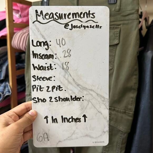 Spanx Stretch Twill Ankle Cargo Pants 20311R Olive Green Size 1X - Picture 5 of 12